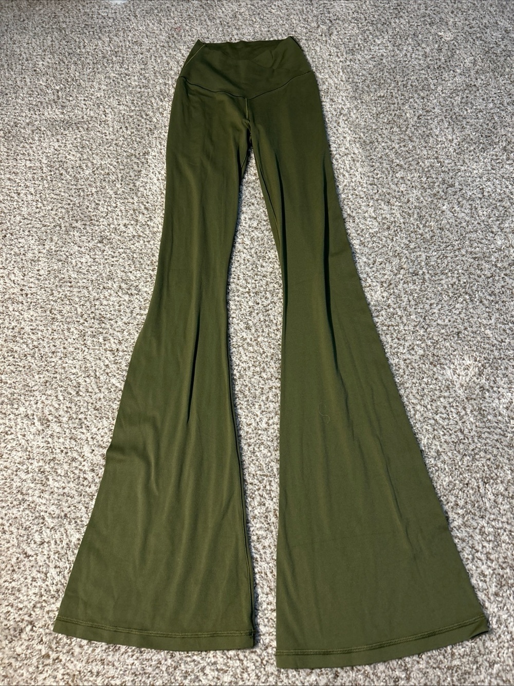 aerie Olive Green Flared Leggings NEVER WORN